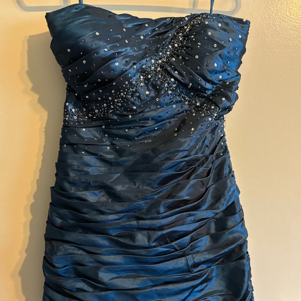 Strapless corset homecoming party cocktail dress
